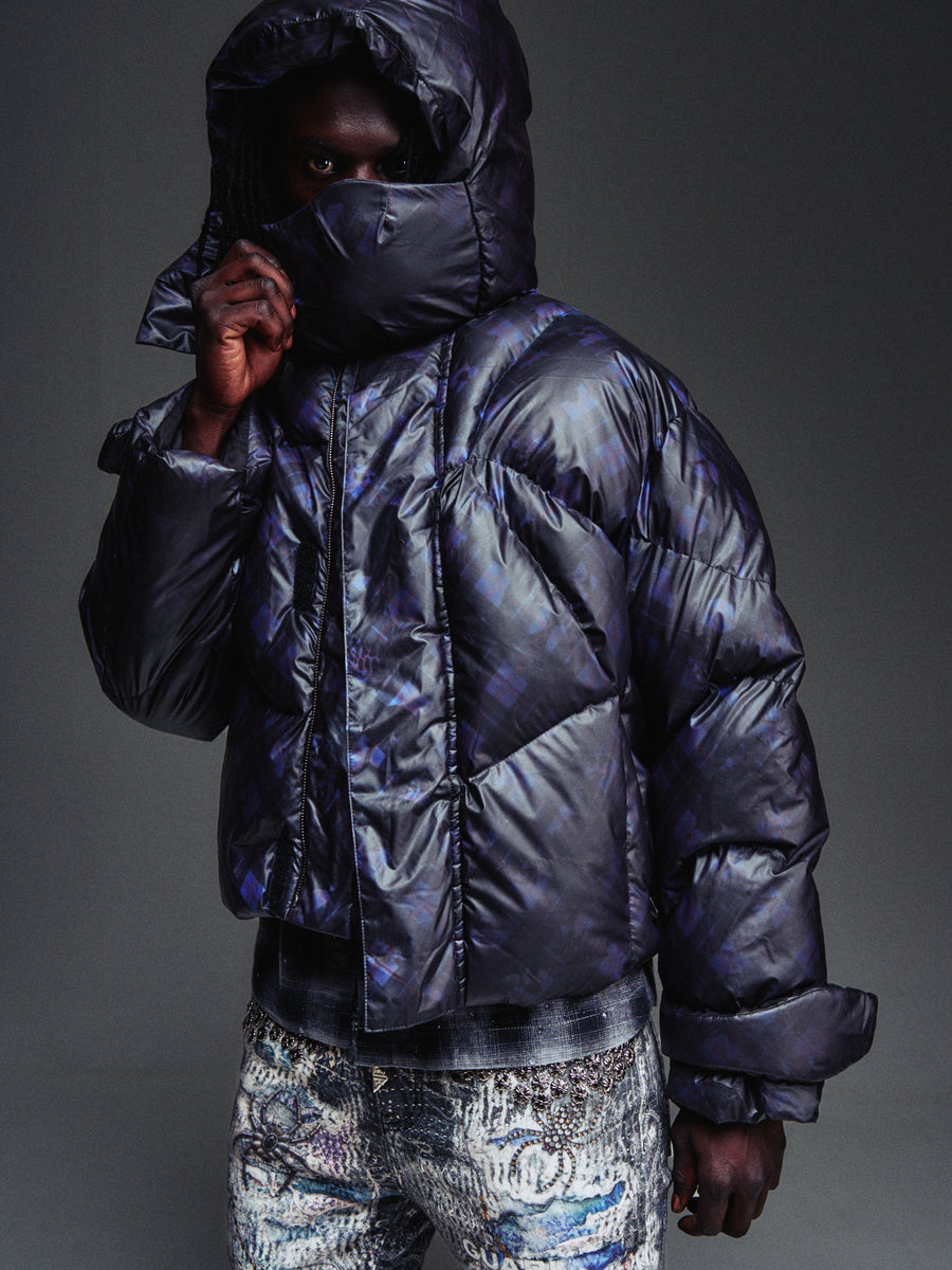 Thermal Plaid Puffer Jacket