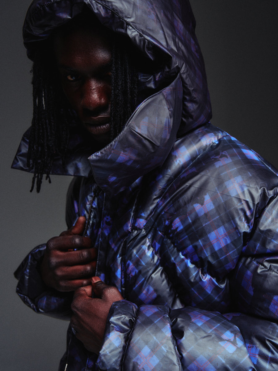 Thermal Plaid Puffer Jacket