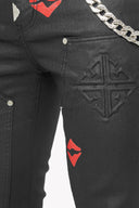 Waxed Kiss Stacked Denim