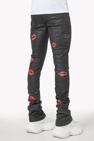 Waxed Kiss Stacked Denim