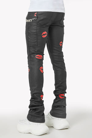 Waxed Kiss Stacked Denim