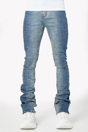 Acid Blue Starry Sky Denim
