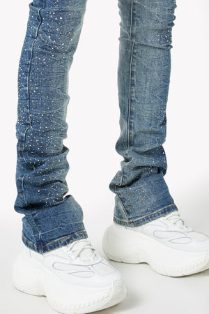 Acid Blue Starry Sky Denim