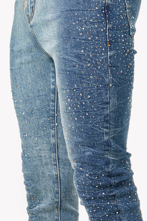 Acid Blue Starry Sky Denim