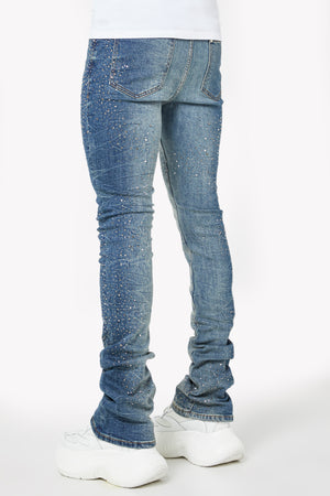 Acid Blue Starry Sky Denim