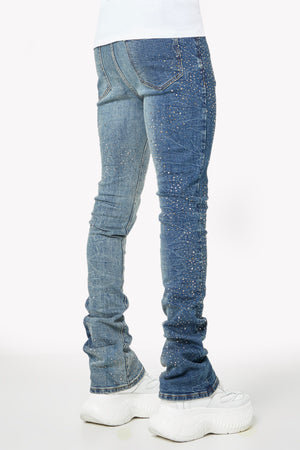 Acid Blue Starry Sky Denim