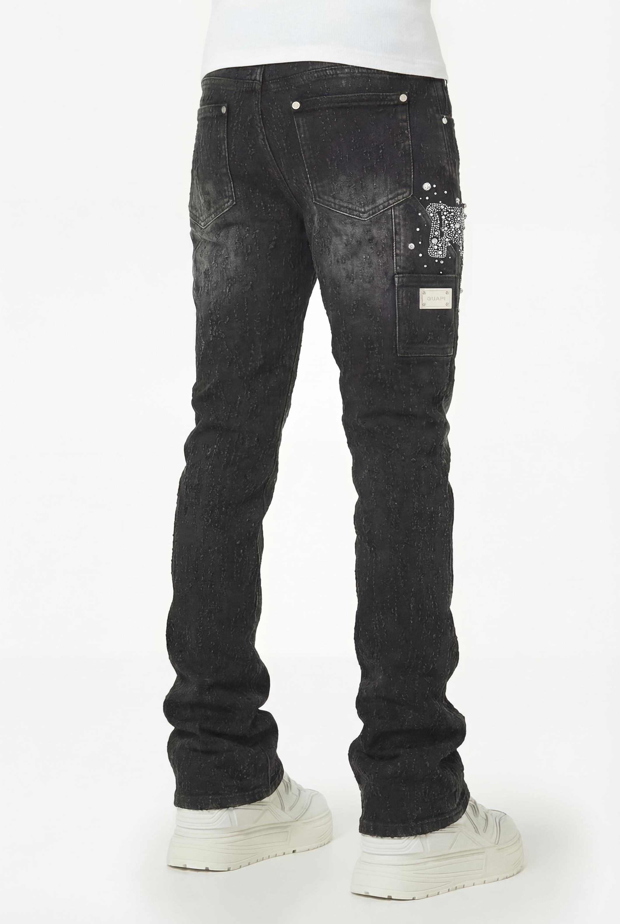 Obsidian Black Uzi Denim – GUAPI CLOTHING FZ-LLC Obsidian Black Uzi Denim – GUAPI CLOTHING FZ-LLC