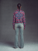Cotton Candy Embellished Cropped Flannel
