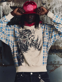 Panther Plaid Hoodie