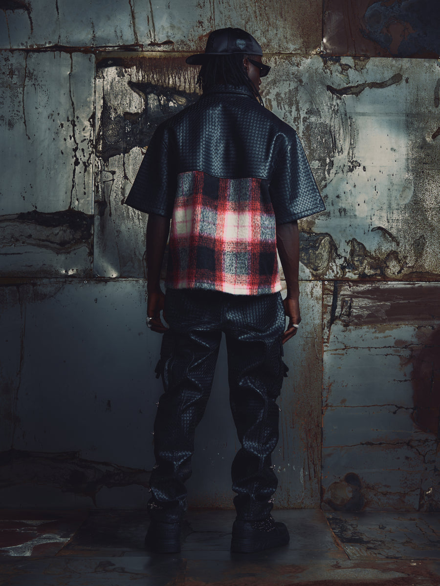 Obsidian Plaid Aviation Shirt