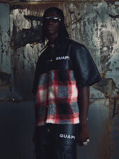 Obsidian Plaid Aviation Shirt