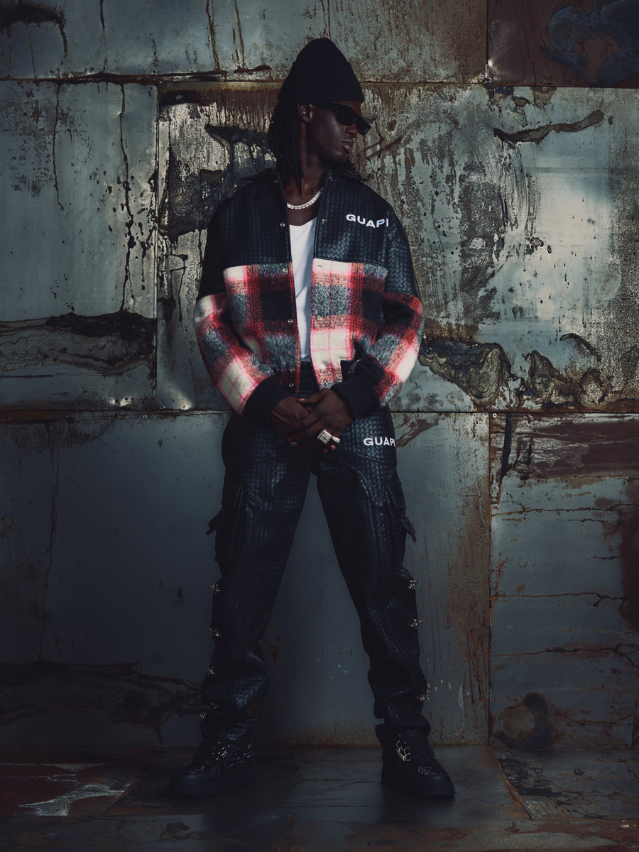 Obsidian Plaid Aviation Jacket