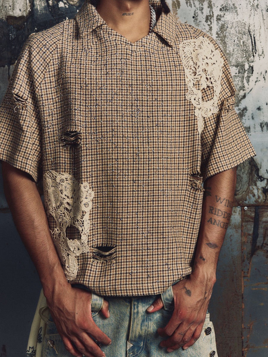 Houndstooth Skull Shirt