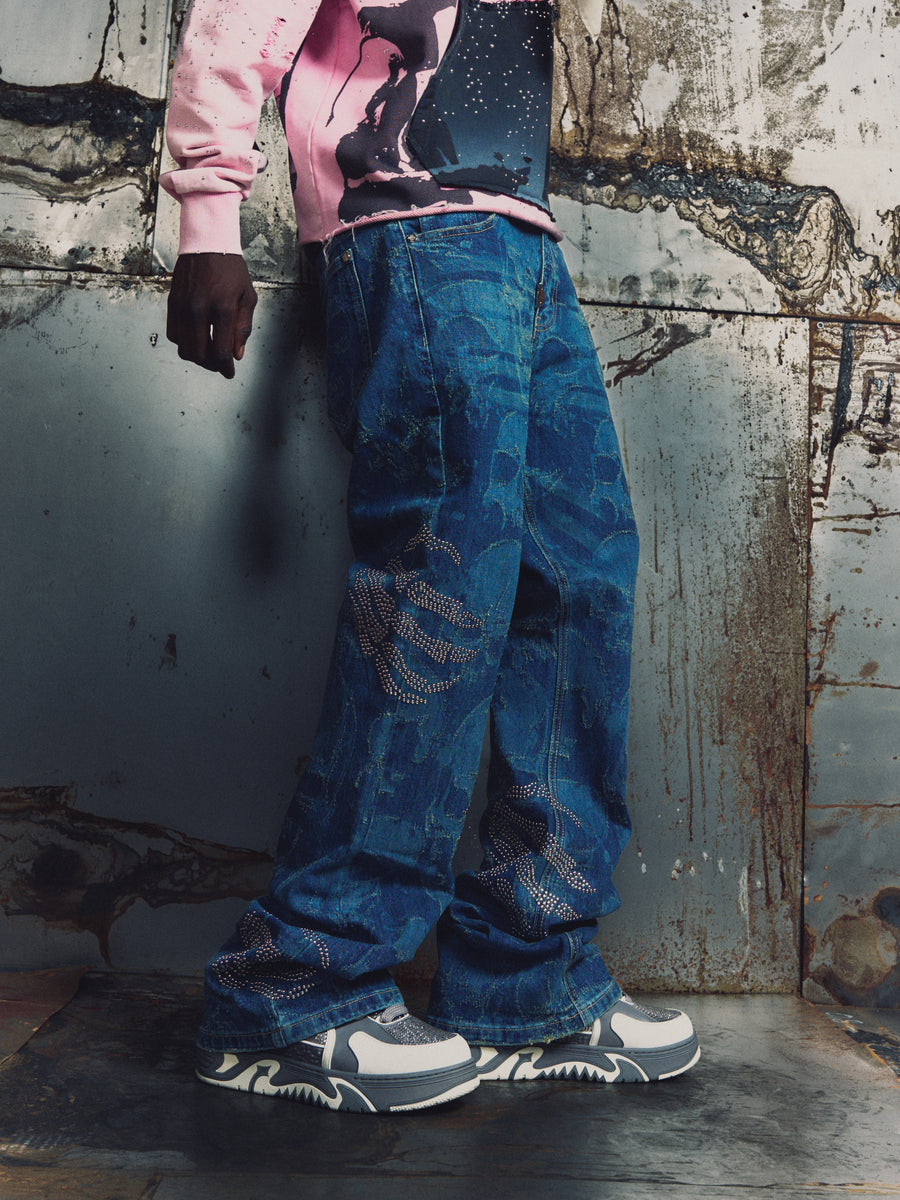 Hell Dragger Laser Denim Pant