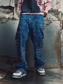 Hell Dragger Laser Denim Pant