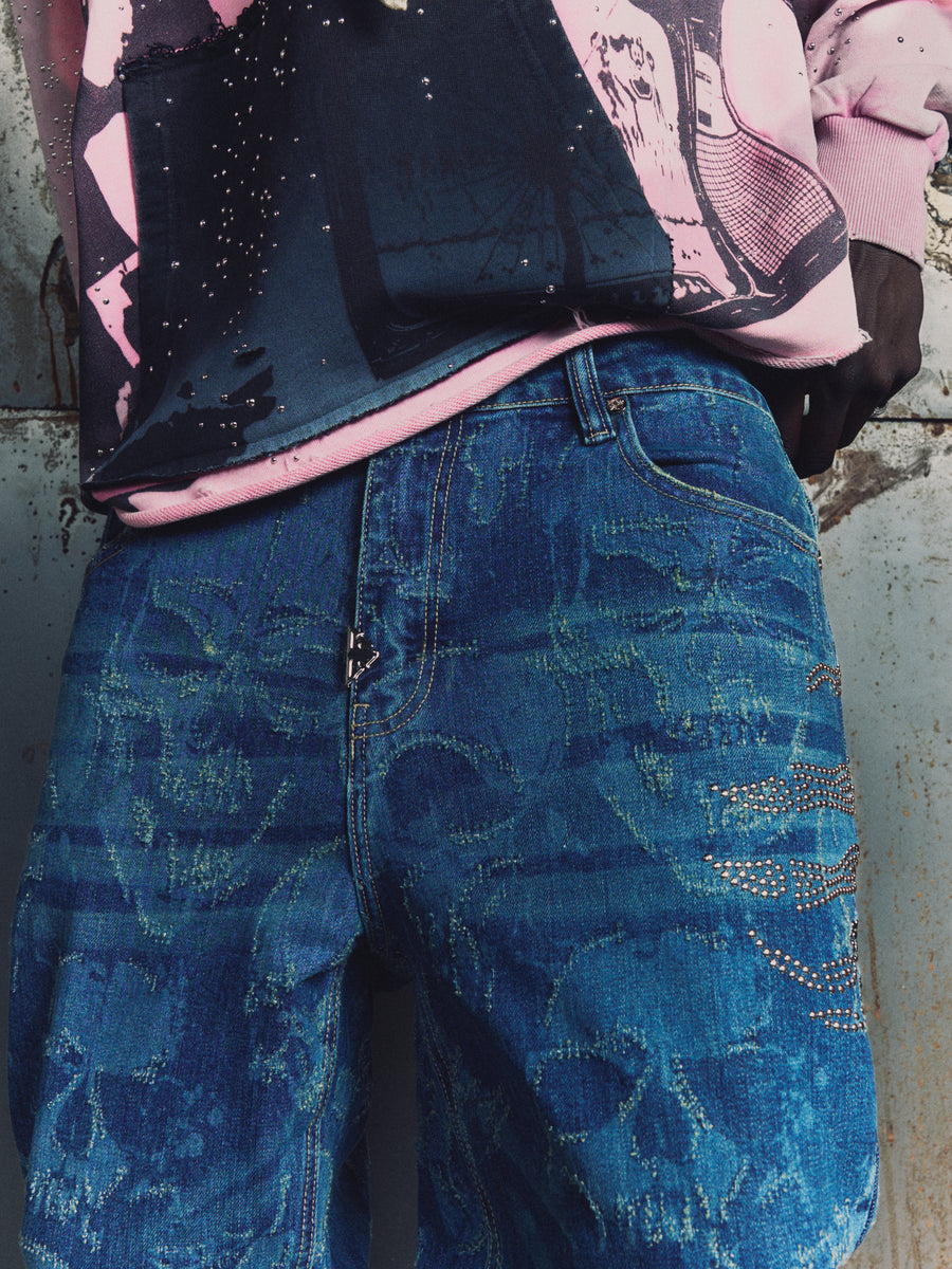 Hell Dragger Laser Denim Pant