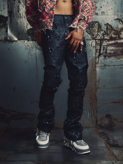 All Black Relic Waxed Denim V2