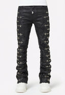 Obsidian Black Aviation Clasp Denim