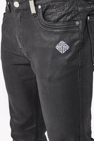 Obsidian Back Waxed Basic Denim