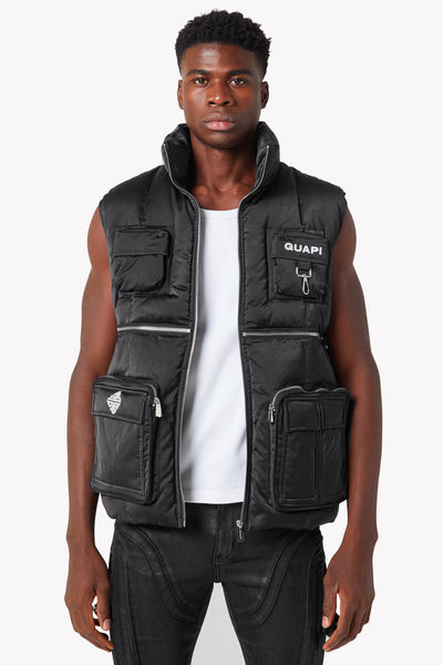Obsidian Black Puffer Vest – GUAPI CLOTHING FZ-LLC