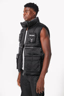 Obsidian Black Puffer Vest