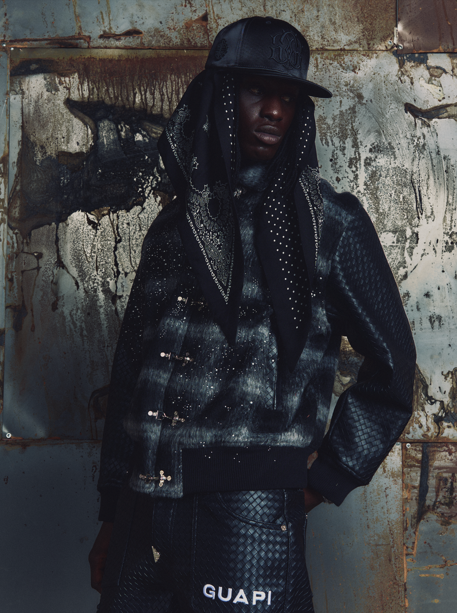Obsidian Black Plaid Jacket