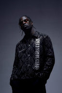 Obsidian Black Embellished Shirt