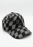 Obsidian Black Checkerboard Cap