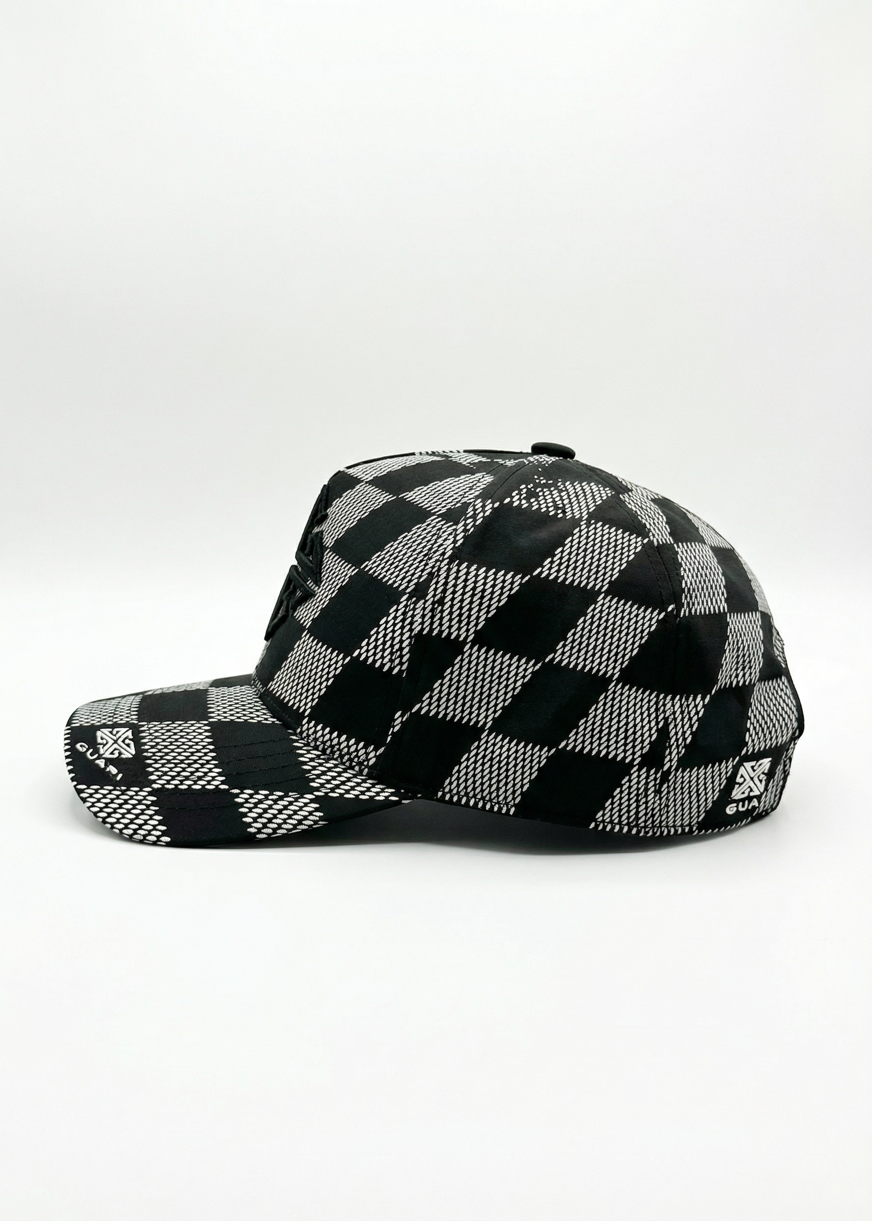 Obsidian Black Checkerboard Cap