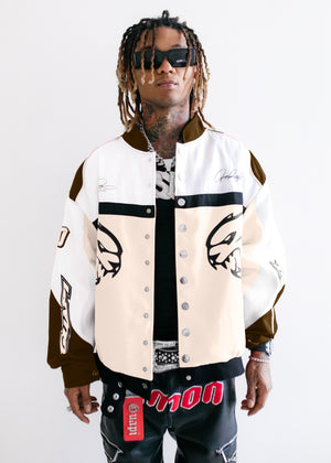 Cream Dodge Hellcat Racer Jacket
