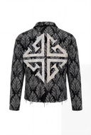 Obsidian Black Embellished Shirt