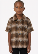 Kids Brown Rivet Fury Shirt