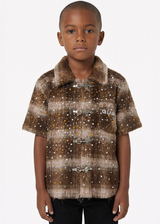 Kids Brown Rivet Fury Shirt