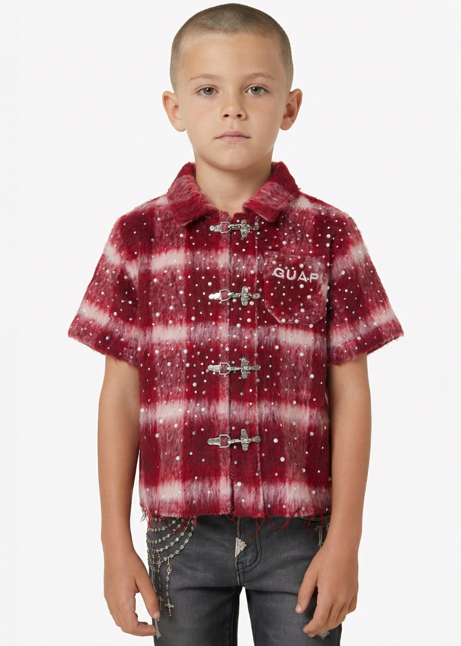 Kids Red Rivet Fury Shirt