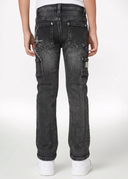 Obsidian Black Spider Kids Denim