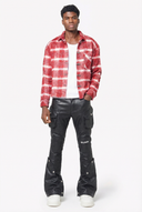 Black Coffin Arc Leather Pant