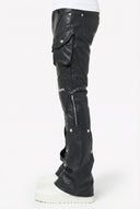 Black Coffin Arc Leather Pant