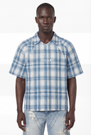 Ice Blue Plaid Shirt
