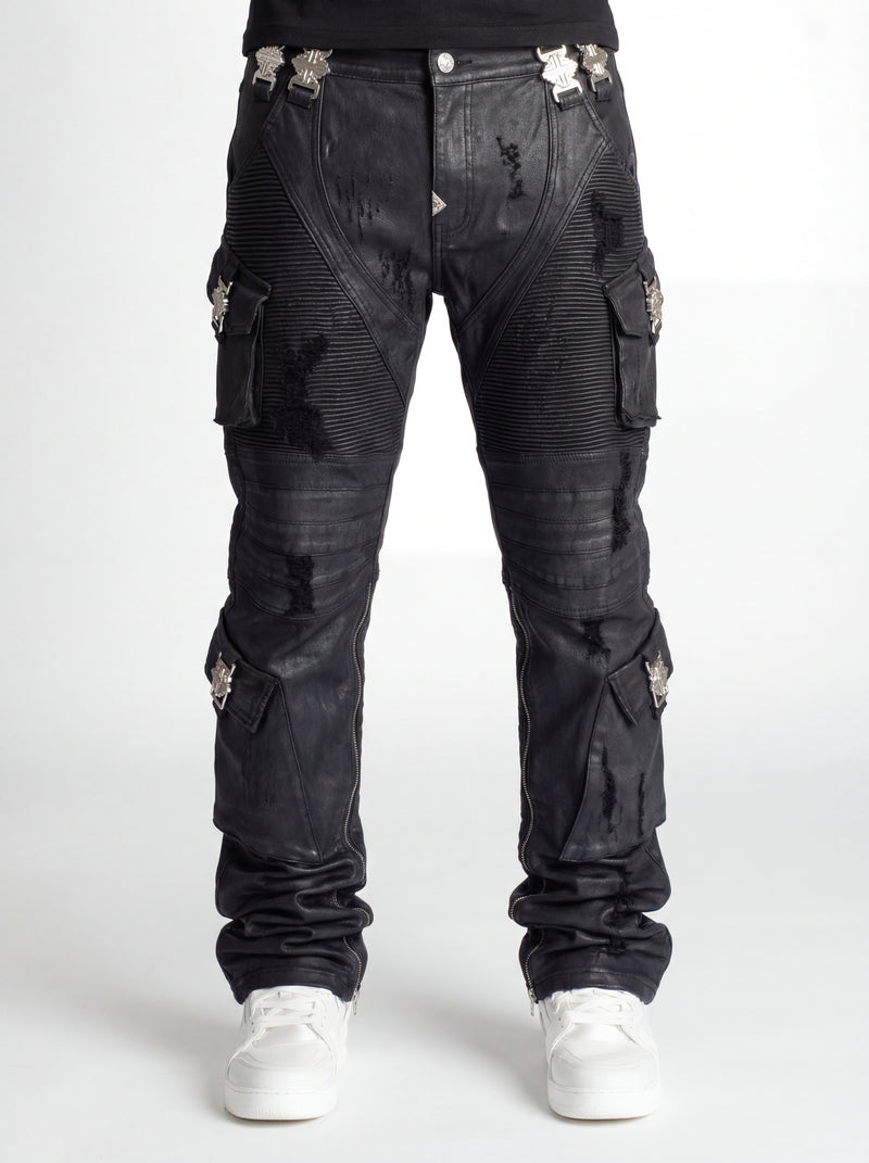 Black Ops Waxed Straight Leg Denim