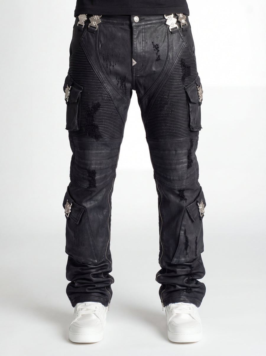 Black Ops Waxed Straight Leg Denim