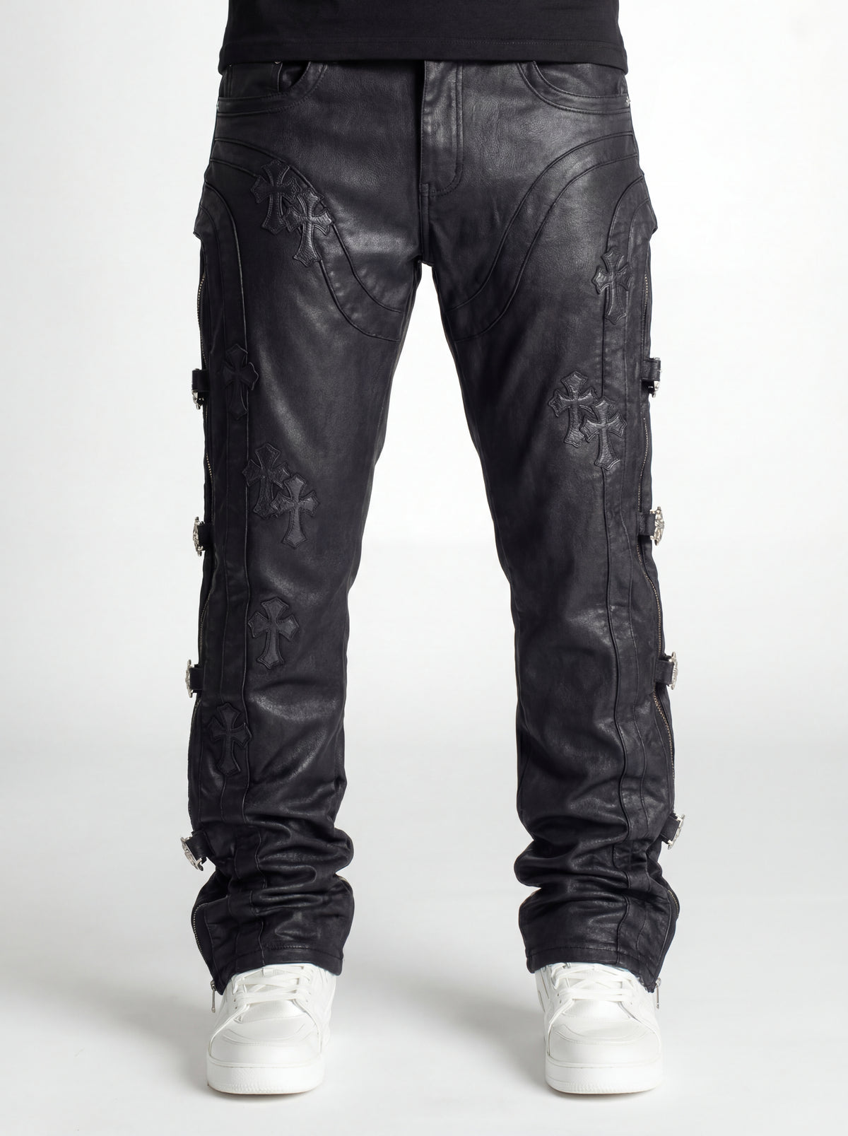 All Black Cross Straight Leg Denim – GUAPI CLOTHING FZ-LLC