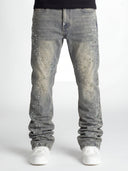 Olive Pearls Straight Leg Denim