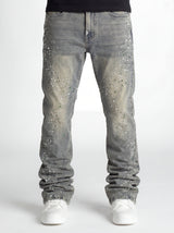 Olive Pearls Straight Leg Denim