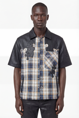 Plaid Cross Patch Shirt