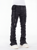 Black Waxed Rope Denim