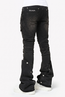 Brown Cowhide Cargo Denim
