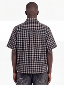 Black Houndstooth Furry Shirt