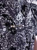Obsidian Black Laser Velvet Shirt