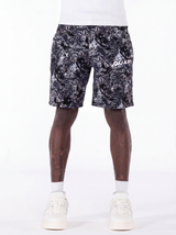 Obsidian Black Laser Velvet Shorts