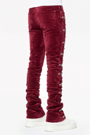 Red Velvet Aviation Clasp Pant